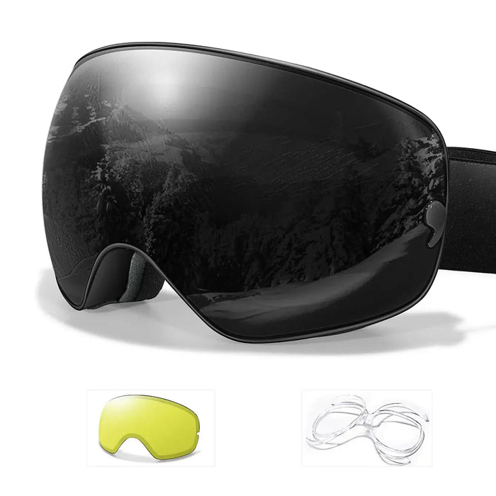 Crystal Clear Vision Anti Fog Ski Goggles