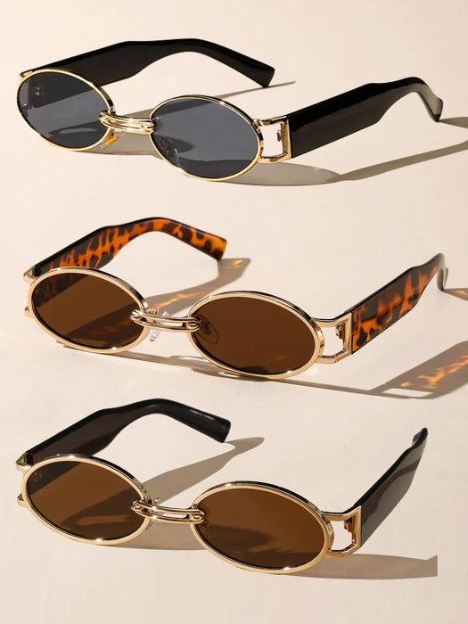 Small Cute Fashion Oval Frame Sunglasses