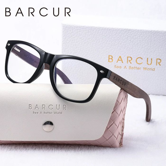 BARCUR Natural Wood Polarized Sunglasses