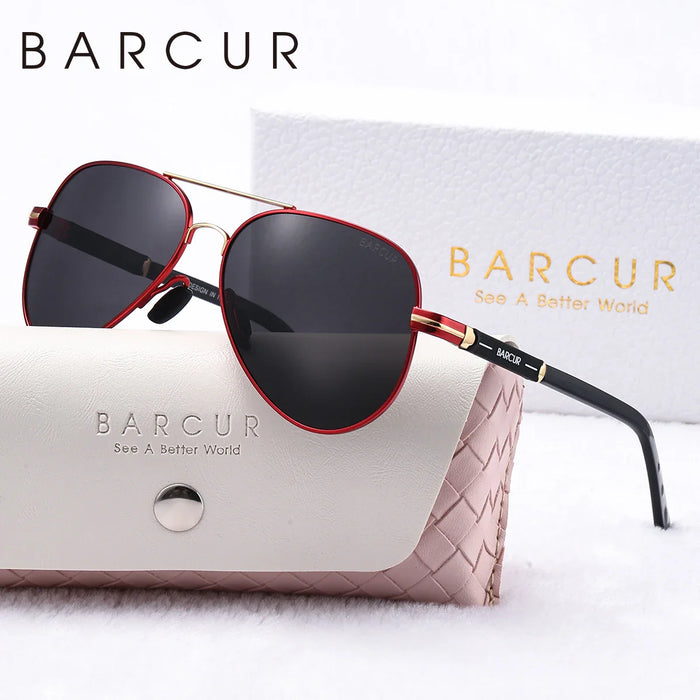 BARCUR Oversize Polarized Sunglasses