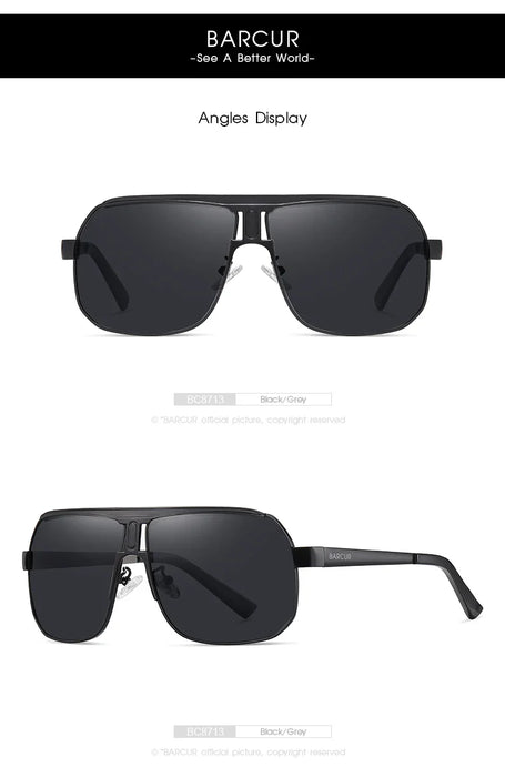 BARCUR Polarized Sunglasses Comfortable Frame