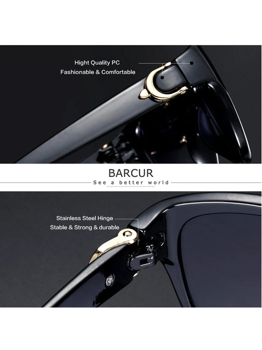 BARCUR Polarized Elliptical Gradient Eyewear