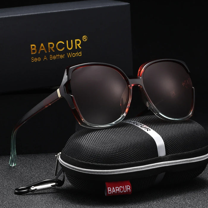 BARCUR Oversized Square Polarized Sunglasses for Women