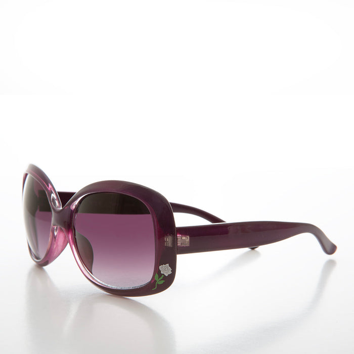 Boho Chic Sunglass with Flower Accent - Mimi