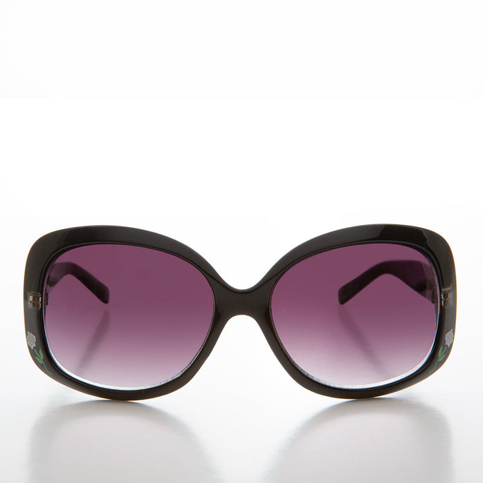 Boho Chic Sunglass with Flower Accent - Mimi
