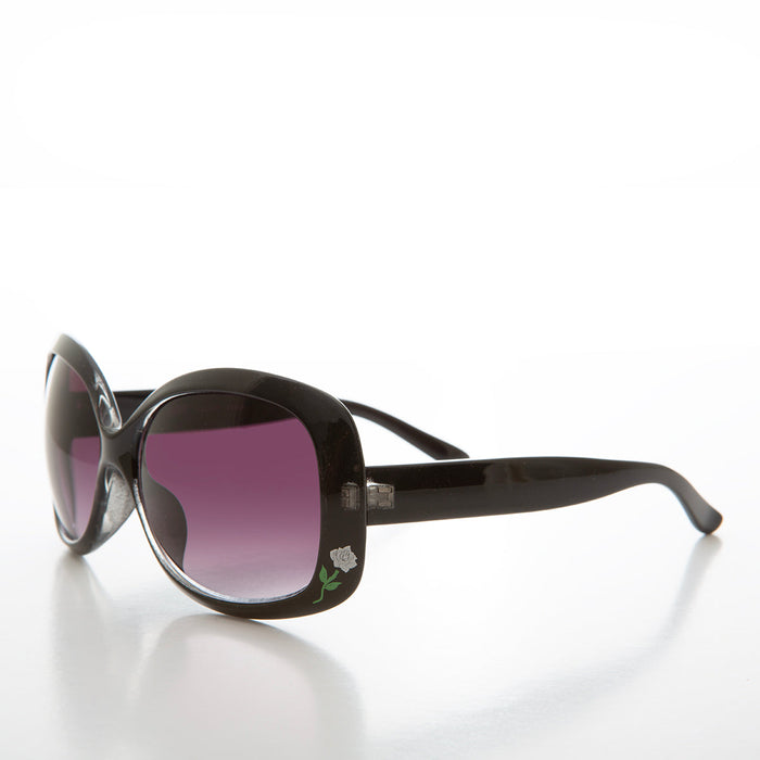Boho Chic Sunglass with Flower Accent - Mimi