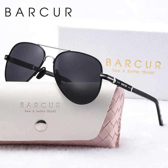 BARCUR Oversize Polarized Sunglasses