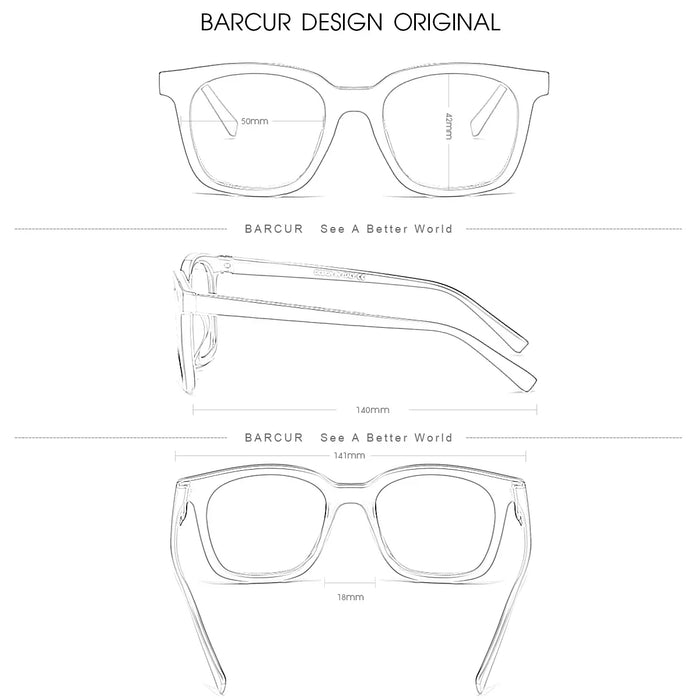 BARCUR Fashion Retro Leopard Pattern Glasses