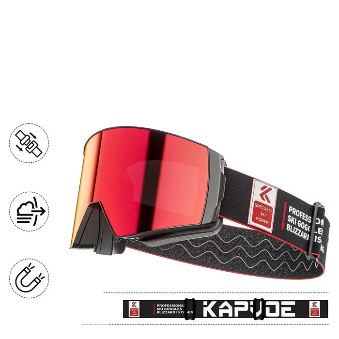 Crystal Clear Vision Magnetic Ski Goggles