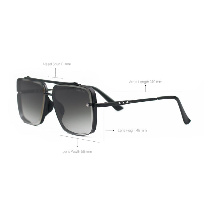 Smaller Bella Midnight - Tangle Free Aviator Sunglasses