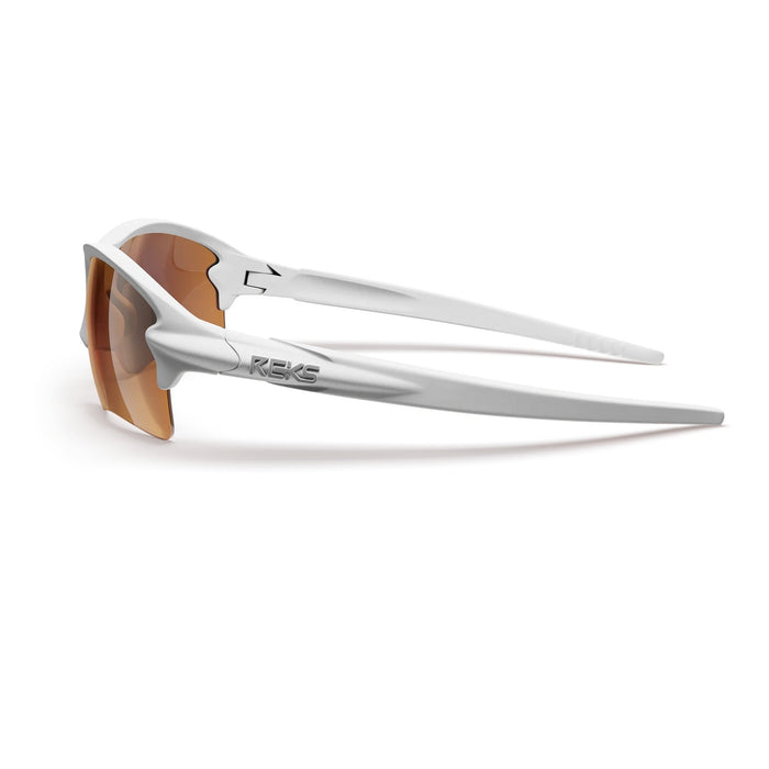 White Sling Blade Prescription Polarized Polycarbonate Sunglasses