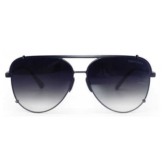 TOPFOXX Smaller Cristina - Tangle Free - Faded Black Aviator Sunglasses Black - Product image