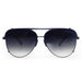 TOPFOXX Smaller Cristina - Tangle Free - Faded Black Aviator Sunglasses Black - Product image