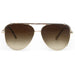 TOPFOXX Smaller Cristina - Tangle Free - Faded Brown Aviator Sunglasses Gold - Product image