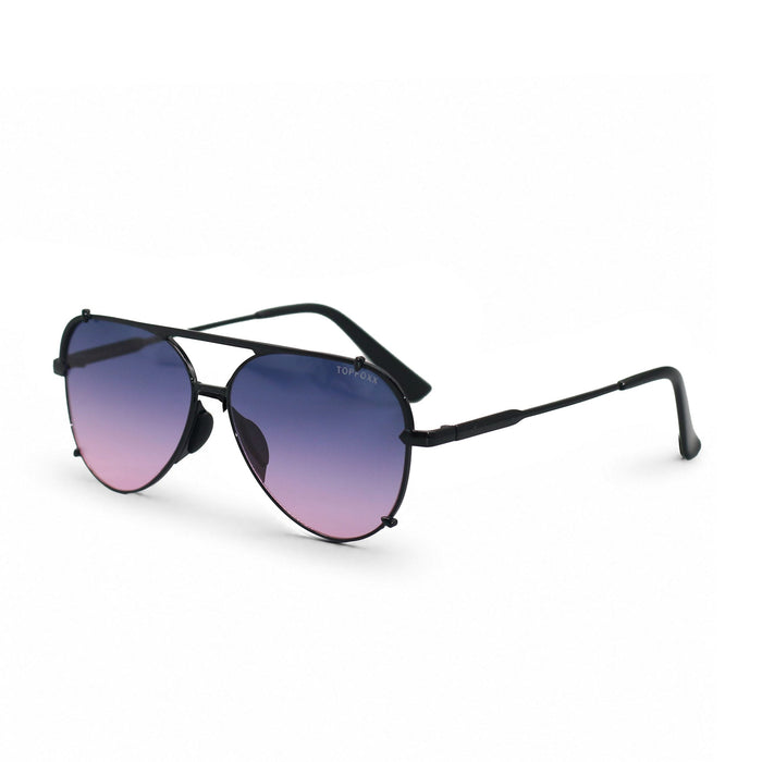 Smaller Cristina - Tangle Free - Faded Purple & Pink Aviator Sunglasses