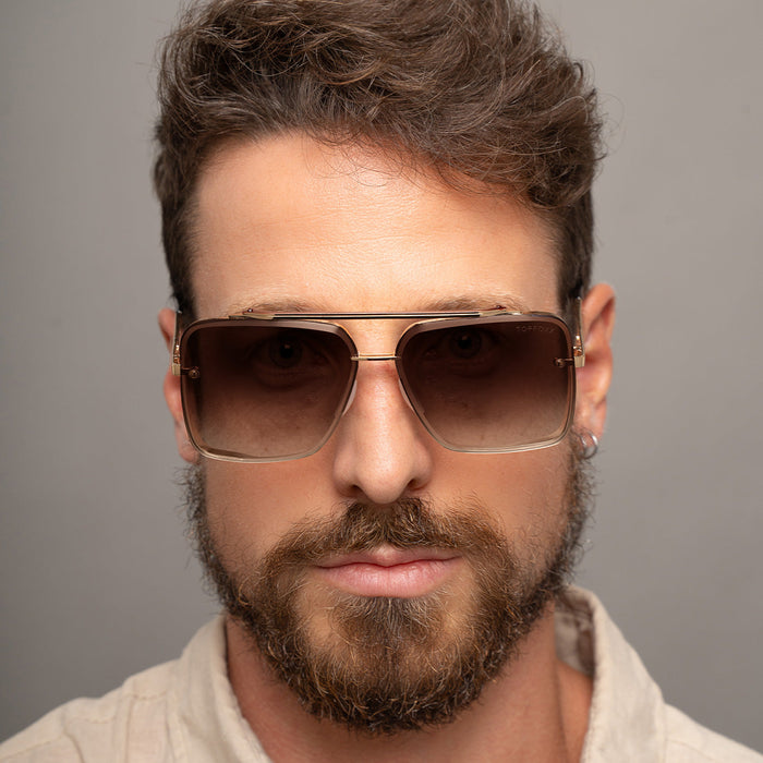 TOPFOXX Smaller Bella Coffee - Tangle Free Aviator Sunglasses - Product image