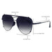 TOPFOXX Smaller Cristina - Tangle Free - Faded Black Aviator Sunglasses Black - Product image