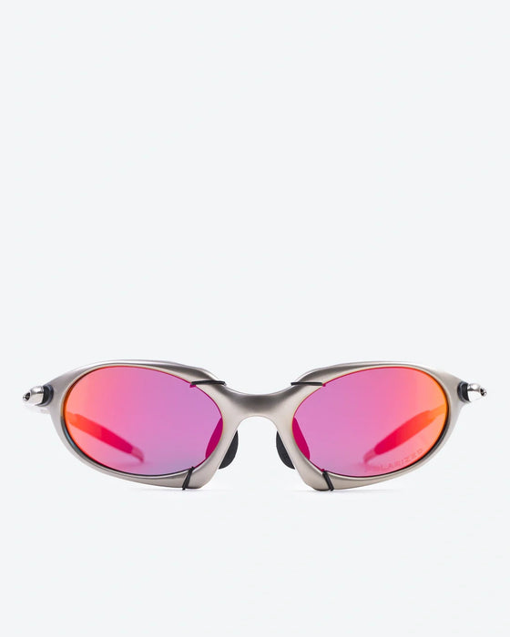 TITAN - Ruby Polarized Lenses, Satin Chrome Frame