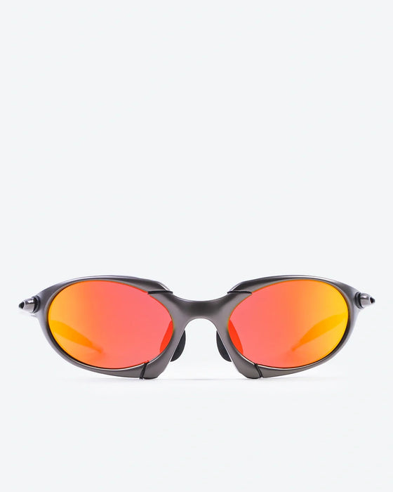 TITAN - Ruby Polarized Lenses, Satin Chrome Frame