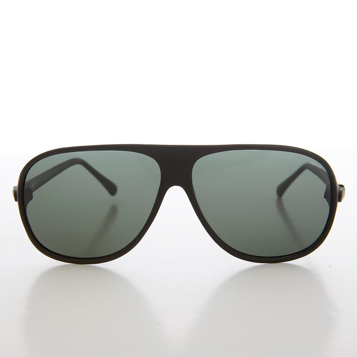 SUNGLASS MUSEUM Vintage Pilot Sunglasses with Glass Lens - Tank