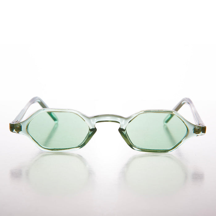 SUNGLASS MUSEUM Tiny Hexagon Vintage Sunglasses - Tesh
