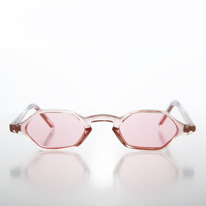 SUNGLASS MUSEUM Tiny Hexagon Vintage Sunglasses - Tesh