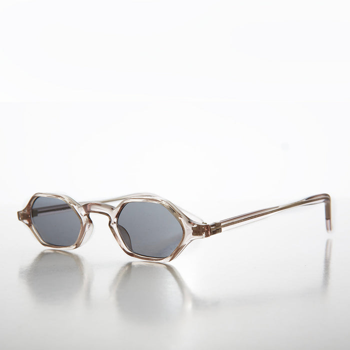 SUNGLASS MUSEUM Tiny Hexagon Vintage Sunglasses - Tesh