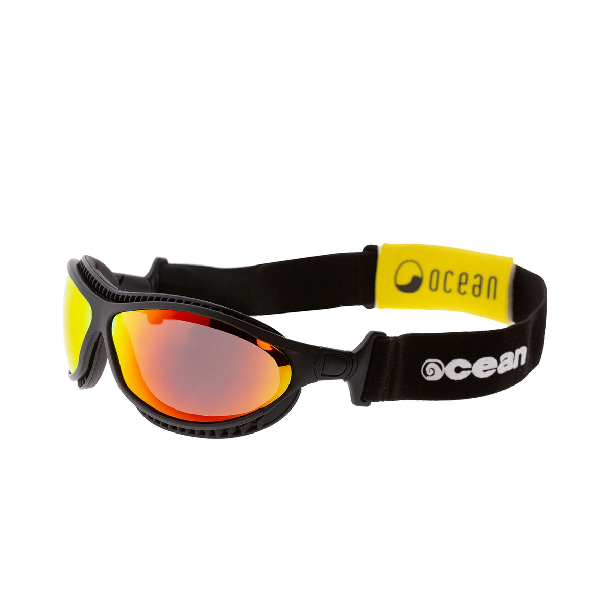OCEAN Tierra de Fuego Polarized Water Sports Sunglasses, Shiny White / red