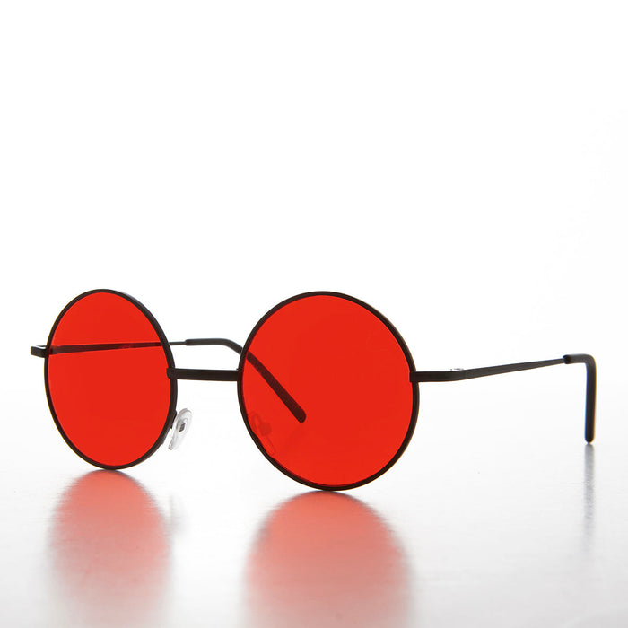 Round Tinted Lens Sunglasses - Tipper