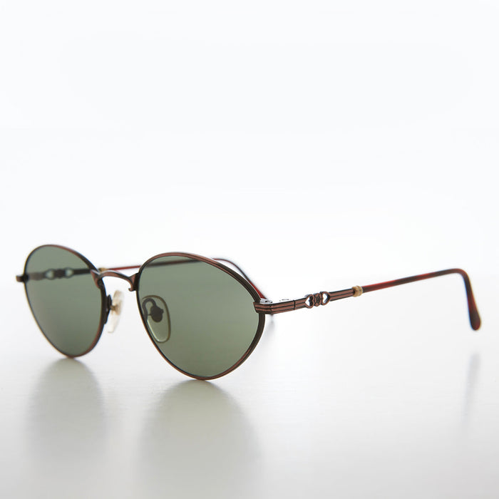 image of sunglasses model SUNGLASS MUSEUM SUNGLASS MUSEUM Simple Oval Minimal Vintage Sunglasses - Torres