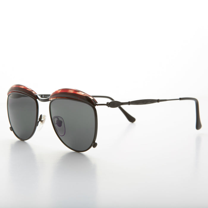 image of sunglasses model SUNGLASS MUSEUM SUNGLASS MUSEUM Round Art Deco Metal Victorian Vintage Sunglass - Tricia
