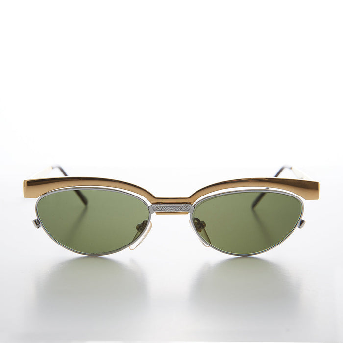 SUNGLASS MUSEUM 90s Floating Lens Cat Eye Vintage Sunglass - Trina 2