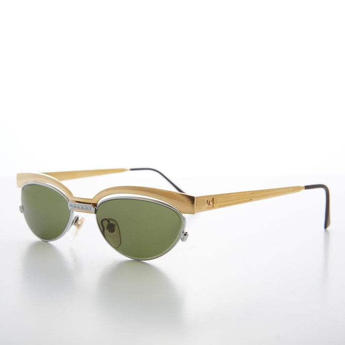 SUNGLASS MUSEUM 90s Floating Lens Cat Eye Vintage Sunglass - Trina 2