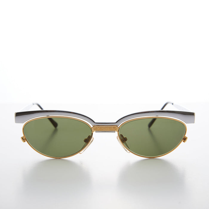 SUNGLASS MUSEUM 90s Floating Lens Cat Eye Vintage Sunglass - Trina 2