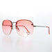 Sunglass Museum Rimless Vintage Sunglasses with Rhinestone Heart - Trixie - Product image