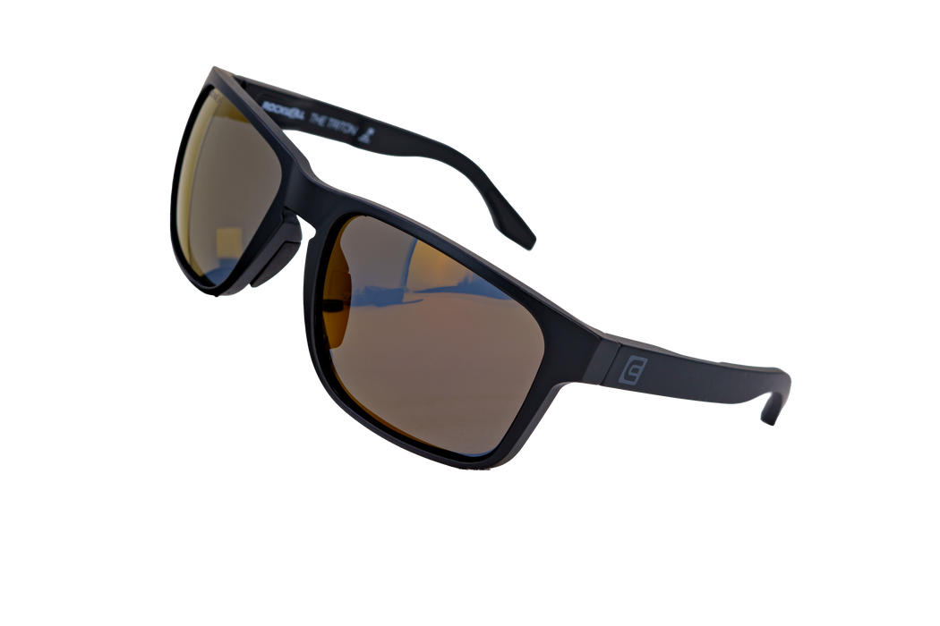 image of sunglasses model Rockwell Time Triton (Black/Gold) - Floatable