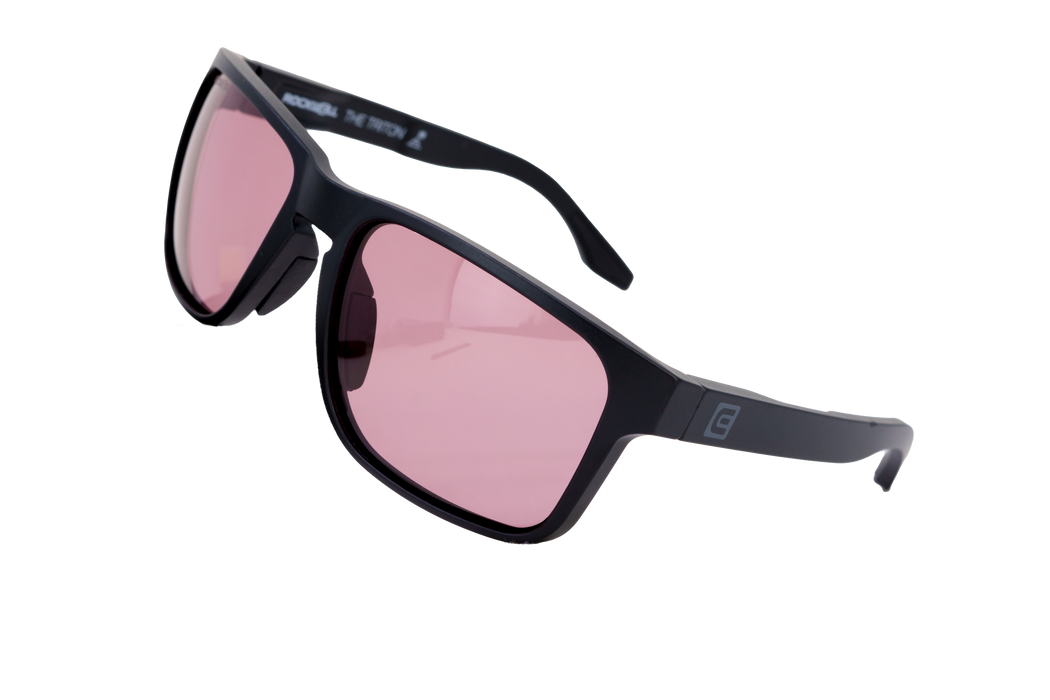 image of sunglasses model Rockwell Time Triton (Black/Pink Rose) - Floatable