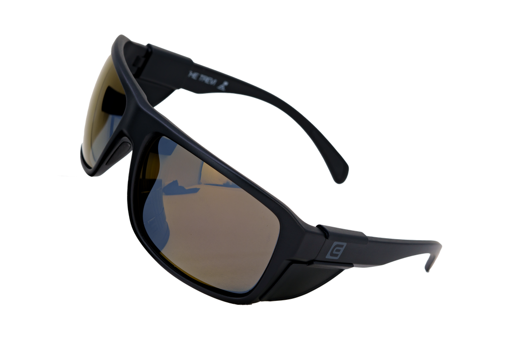 image of sunglasses model Rockwell Time Trevi (Black/Gold)