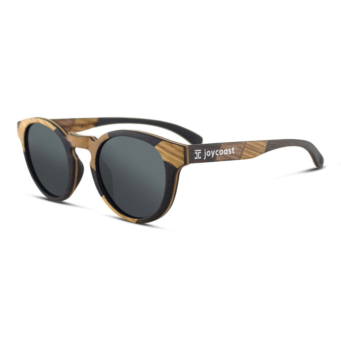 Terra Round Wooden Sunglasses | Polarized UV400 | Joycoast