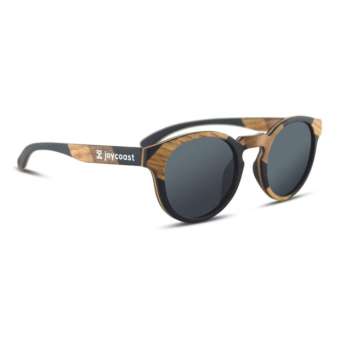 Terra Round Wooden Sunglasses | Polarized UV400 | Joycoast