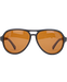 image of sunglasses model Rockwell Time Casino (Black/Brown Polarized Lens)