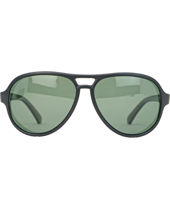 image of sunglasses model Rockwell Time Casino (Black/Green Polarized Lens)