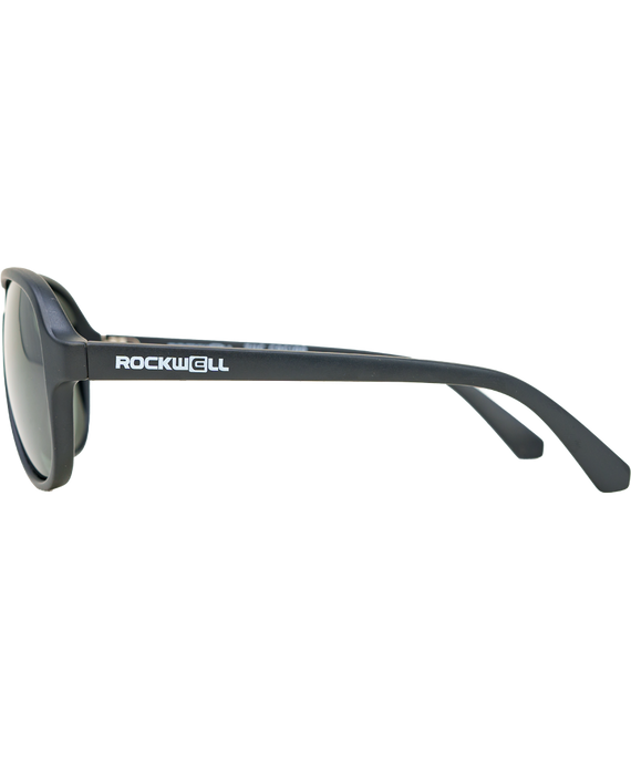 image of sunglasses model Rockwell Time Casino (Black/Green Polarized Lens)