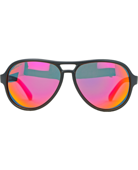 image of sunglasses model Rockwell Time Casino (Black/Red Mirror Polarized Lens