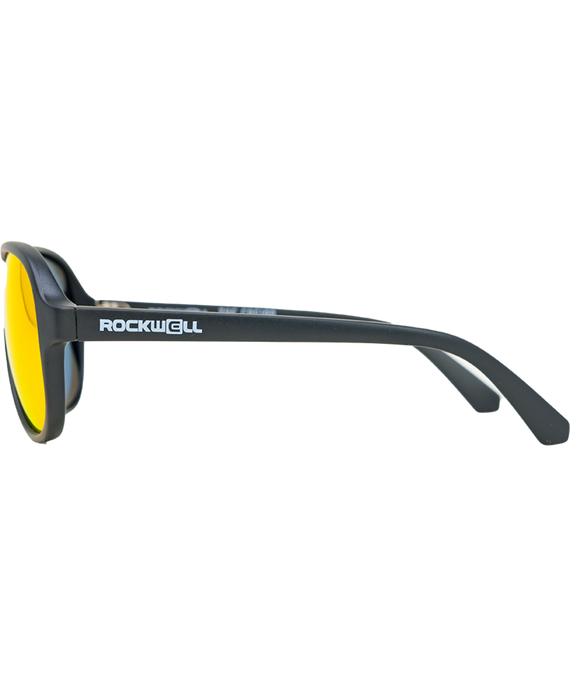 image of sunglasses model Rockwell Time Casino (Black/Red Mirror Polarized Lens