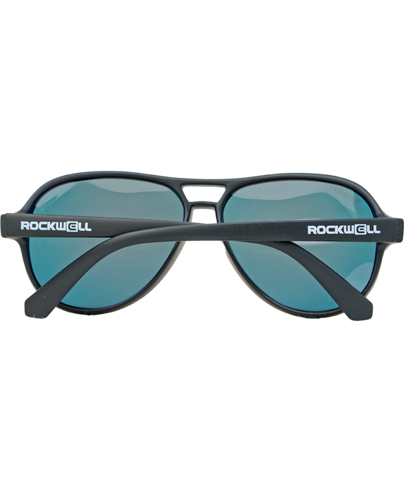 image of sunglasses model Rockwell Time Casino (Black/Red Mirror Polarized Lens
