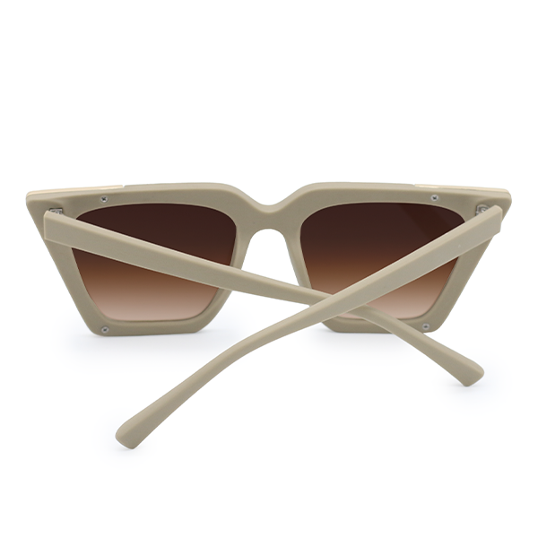 TOPFOXX The CEO - Sustainable Nude Frame Brown Lens Cateye Sunglasses - Product image