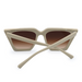 TOPFOXX The CEO - Sustainable Nude Frame Brown Lens Cateye Sunglasses - Product image