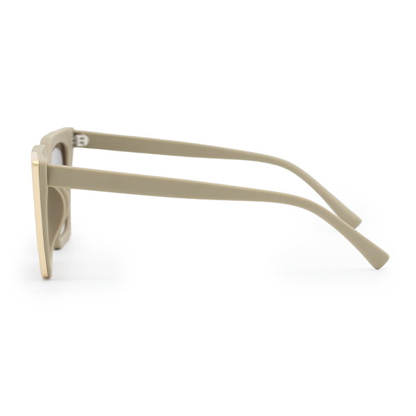 TOPFOXX The CEO - Sustainable Nude Frame Brown Lens Cateye Sunglasses - Product image
