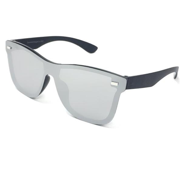 TOPFOXX Sunglasses Sustainable Future Wife - Silver Square Wayfarer Sunglasses